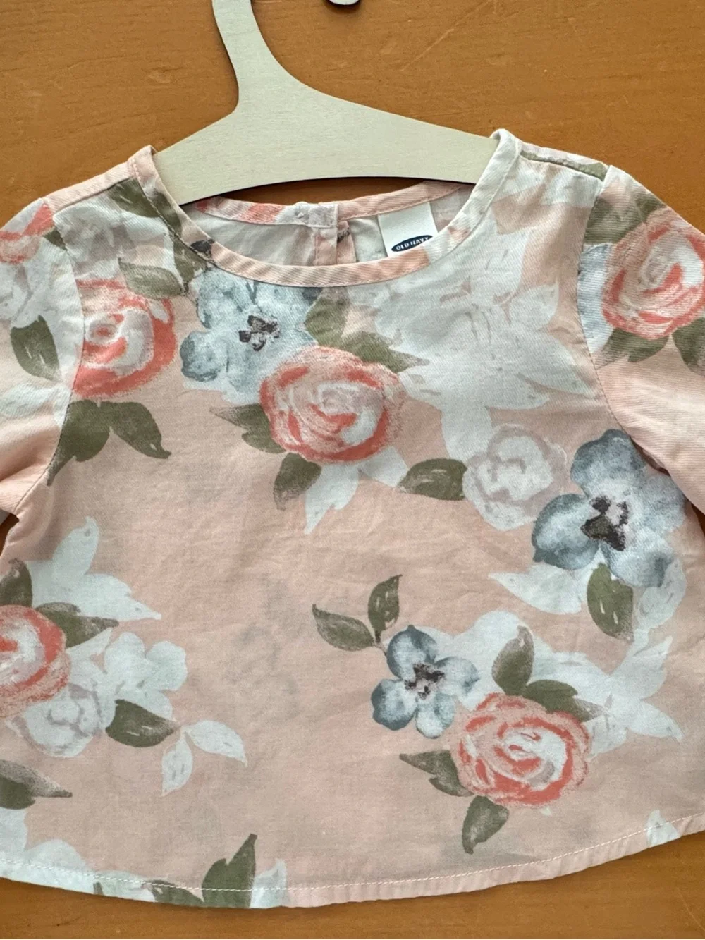 Old Navy Pink Floral Baby Top